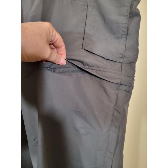 REI Women's Adventure Convertible Pants Shorts Zip Off Cargo Dark Gray Size 18W - Picture 3 of 9
